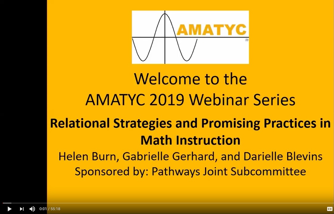 Relational Strategies and Promising Practices in Math Instruction
