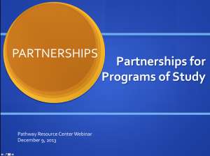 partnerships and programs for study