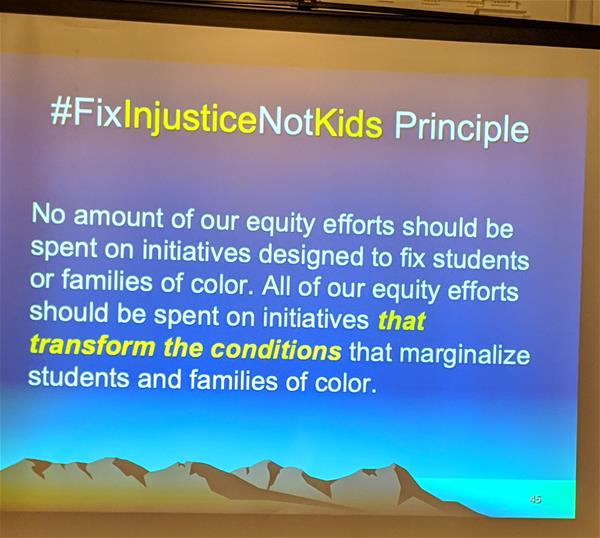 Fix Injustice Not Kids slide