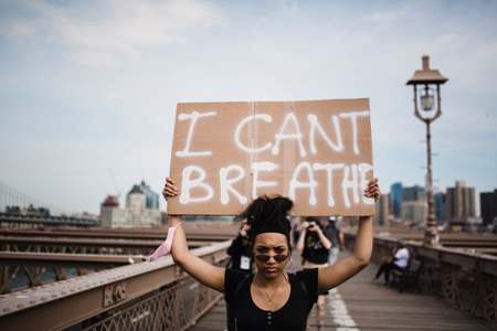 "I Can't Breathe" sign