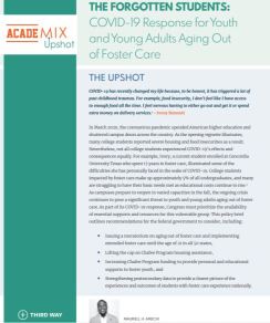 The Forgotten Students: COVID-19 Response for Youth and Young Adults Aging Out of Foster Care